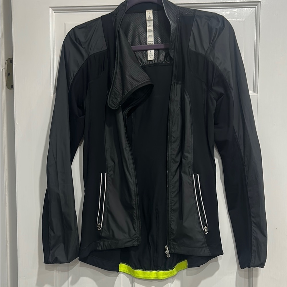Lululemon Black Ski Jacket Asymmetrical Design